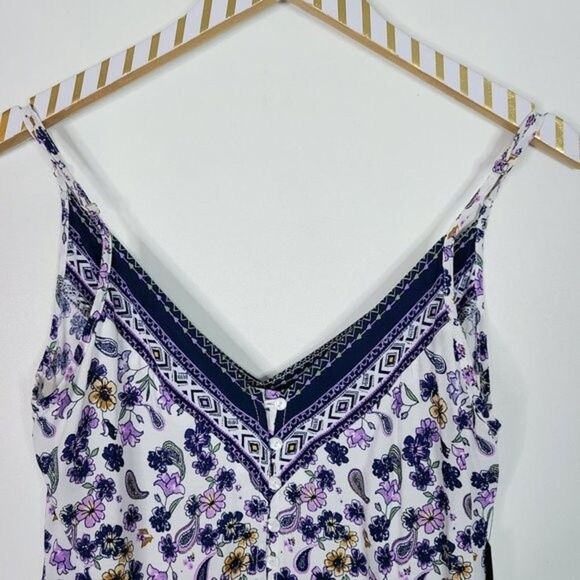 LULUS Dress Womens Small White Floral Wandering Whimsy Button-Up Mini Dress NWT - Picture 4 of 11